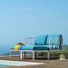 Лаунж-диван двухместный Komodo белый, синий 1490х1480х900 мм