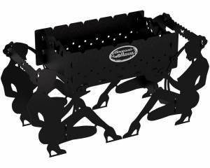 Мангал разборный "Леди", сталь AISI304, 3мм