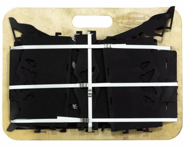 Мангал разборный "Леди", сталь AISI304, 3мм