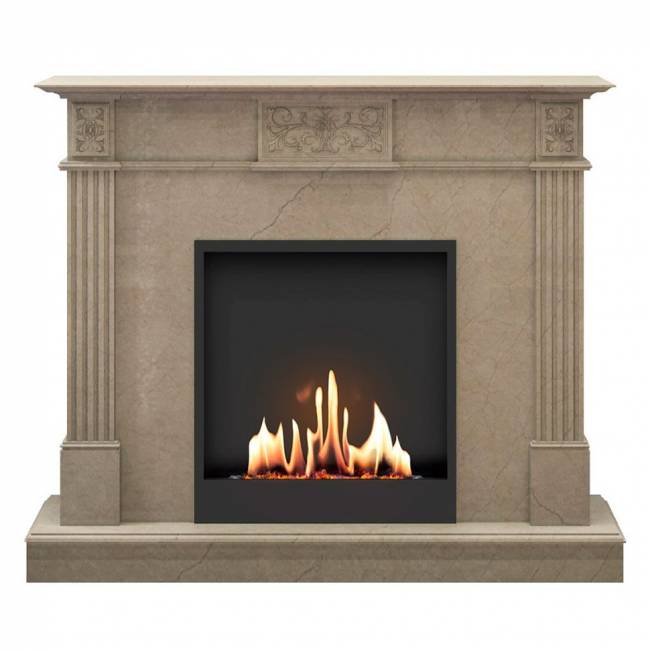 Биокамин в мраморном портале SteelHeat Lada M (Стандарт)