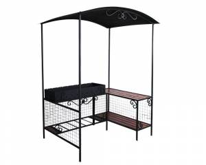 Мангал для дачи с крышей мм-26