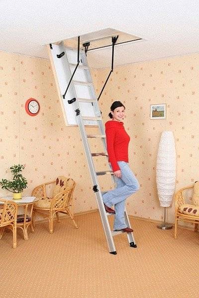 Алюминиевая чердачная лестница Alu-Profi Алюминиевая чердачная лестница Alu-Profi