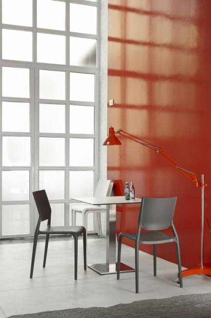 Столешница квадратная Compact Laminate для подстолья Nemo, Domino, Tiffany, Cross белый 700х700х10 мм