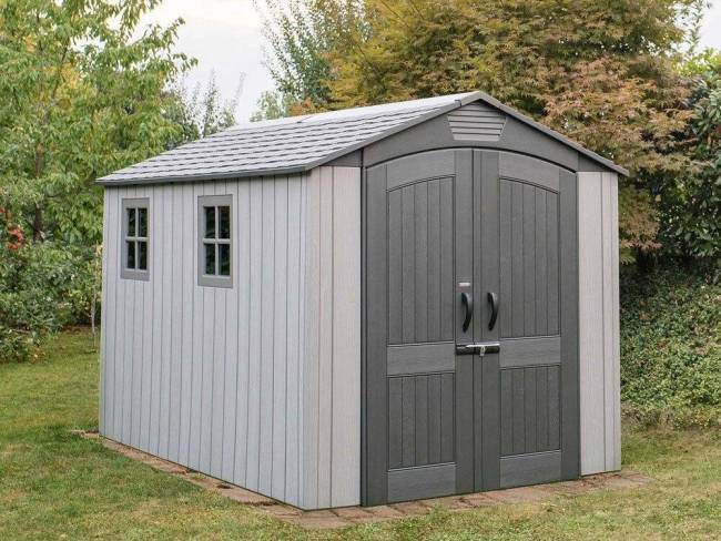 Пластиковый сарай WoodLook 7'х12 (60311)