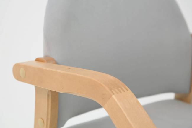 Стул-кресло Джуно 2.0 натур/серый