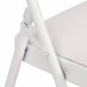Стул складной Фолдер/Folder (мод.3022G) каркас: металл, сиденье/спинка: экокожа, 46.5х47.5х79см, белый/белый  (Комплект из 6 шт.) белый каркас: металл, сиденье/спинка: экокожа