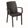 Стул B:rattan ИНДИАНА / INDIANA с подлокотниками, коричневый Стул B:rattan ИНДИАНА / INDIANA с подлокотниками, коричневый
