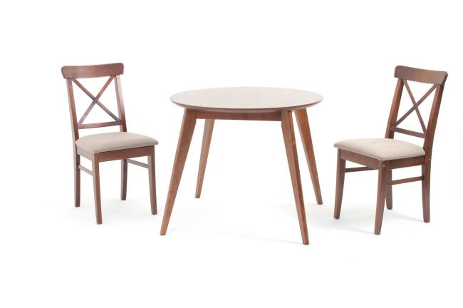 Стул Ингольф ПМ орех/бежевый