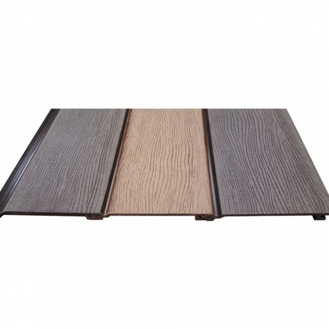 Сайдинг из древесно-полимерного композита (ДПК) DARVOLEX, 185*19*3000 мм, коричневый