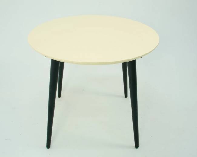 Стол Монте К 100 чёрное дерево/слоновая кость