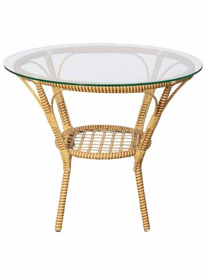 Стол Bali (Бали) из искусственного ротанга, слоновая кость