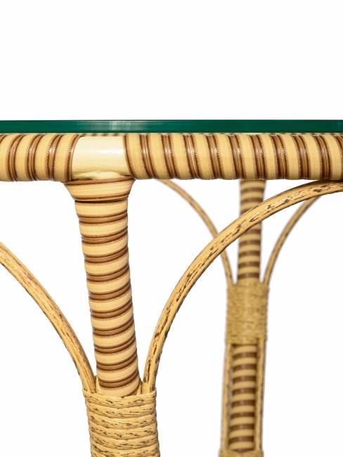 Стол Bali (Бали) из искусственного ротанга, слоновая кость
