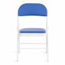 Стул складной Фолдер/Folder (мод.3022G) каркас: металл, сиденье/спинка: экокожа, 46.5х47.5х79см, синий/белый  (Комплект из 6 шт.) синий, белый каркас: металл, сиденье/спинка: экокожа