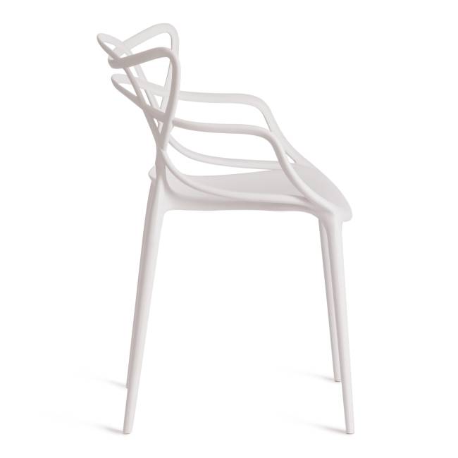 Стул Кет Чаир/Cat Chair (мод.028) пластик, 53х59х82,5см, белый  (Комплект из 2 шт.) белый пластик