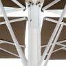 Зонт профессиональный двухкупольный 3.5х7 м Alu Double Starwhite белый, бордовый 3500х7000 мм