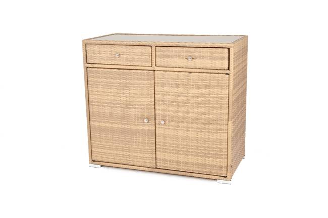 "Мальта" тумба плетеная из искусственного ротанга, цвет соломенный "Мальта" тумба плетеная из искусственного ротанга, цвет соломенный