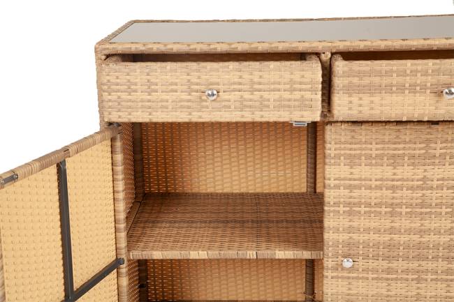 "Мальта" тумба плетеная из искусственного ротанга, цвет соломенный "Мальта" тумба плетеная из искусственного ротанга, цвет соломенный