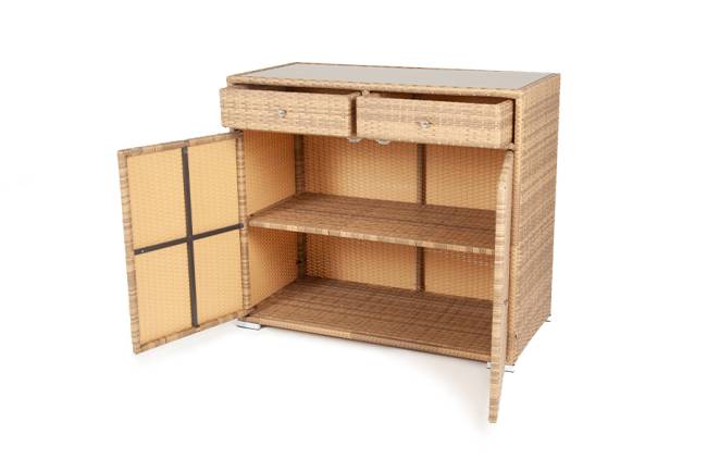 "Мальта" тумба плетеная из искусственного ротанга, цвет соломенный "Мальта" тумба плетеная из искусственного ротанга, цвет соломенный