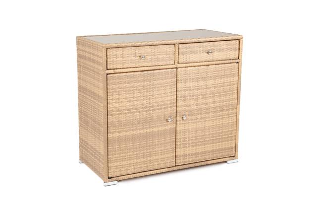 "Мальта" тумба плетеная из искусственного ротанга, цвет соломенный "Мальта" тумба плетеная из искусственного ротанга, цвет соломенный