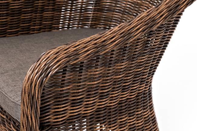 "Равенна" лаунж-зона из искусственного ротанга, цвет коричневый