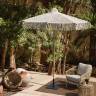 Зонт садовый плетеный Ø2.5 м Boho Macrame натуральный Ø2500 мм