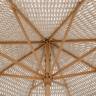 Зонт садовый плетеный Ø2.5 м Boho Macrame натуральный Ø2500 мм