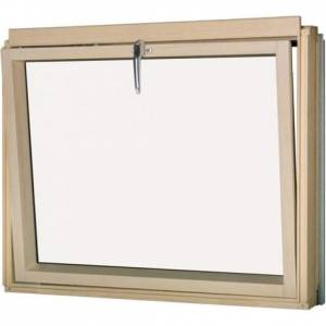 Мансардное окно FAKRO BVP P2 Lux (откидное), однокамерный триплекс, дерево 78х115