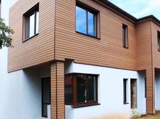 Фасадная панель из ДПК HOLZHOF, 165*15*3000 коричневый