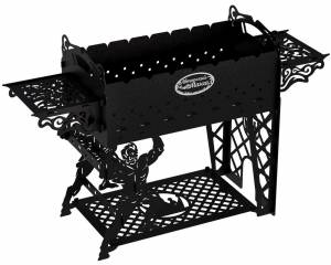 Мангал разборный "Атланты", сталь AISI304, 3мм