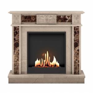 Биокамин в мраморном портале SteelHeat Vienna M (Стандарт)