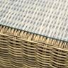 "Лунго" журнальный столик плетеный, цвет соломенный