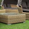 "Лунго" журнальный столик плетеный, цвет соломенный