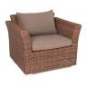 "Капучино" кресло из искусственного ротанга, цвет коричневый