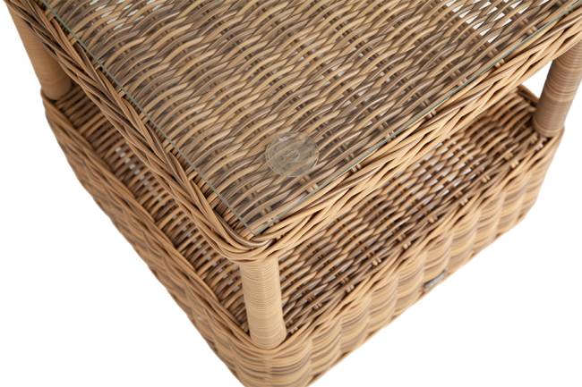 "Форио" столик кофейный из искусственного ротанга, цвет соломенный