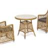 "Эспрессо - 80 L" обеденная группа плетеная, цвет соломенный "Эспрессо - 80 L" обеденная группа плетеная, цвет соломенный