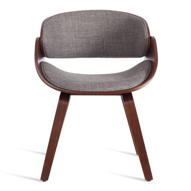 Стул Ландо/Lando (мод.8036) дерево/ткань, 59х53х75см, орех/серый, Аймкаса 28 орех темный, серый дерево / ткань