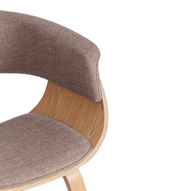 Стул Вимта/Vimta (мод.8021) дерево/ткань, 69х56х77см, натуральный/бежевый береза, серый дерево / ткань