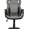 Кресло офисное «Scooter» (Черная+серая искусств. кожа) Кресло офисное «Scooter» (Черная+серая искусств. кожа)