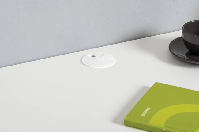 Мебель в детскую для двоих детей Торонто № 16 цвет белый шагрень/стальной серый