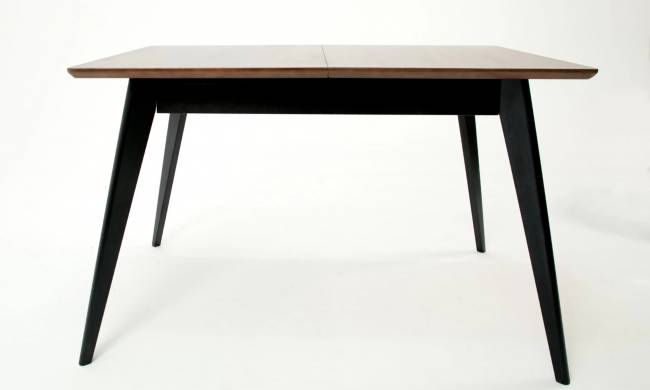 Стол Сканди 120 чёрное дерево/орех