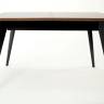 Стол Сканди 120 чёрное дерево/орех