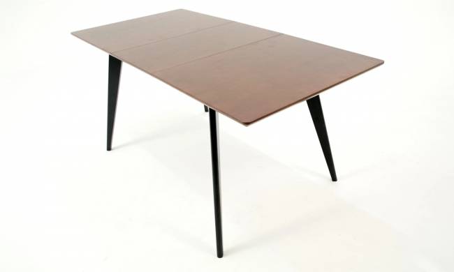 Стол Сканди 120 чёрное дерево/орех