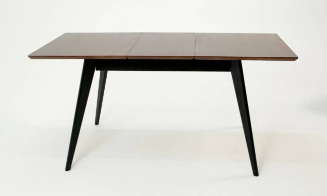 Стол Сканди 120 чёрное дерево/орех