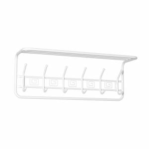 Вешалка с полкой Ажур 80 см (белый)