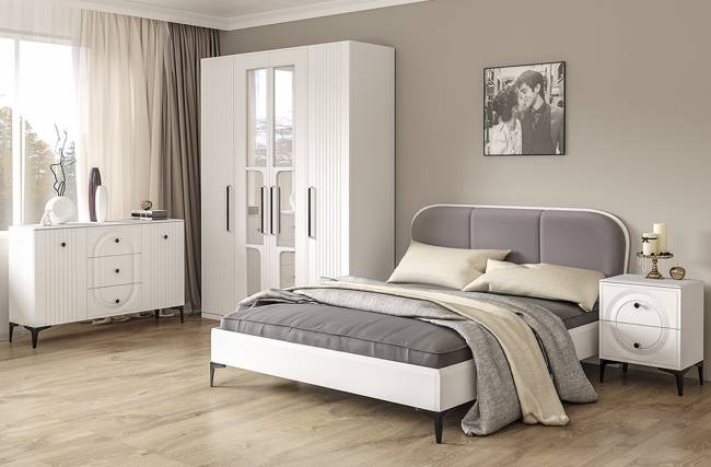 Комод Валенсия 13.309 цвет белый шагрень