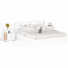 Кровать 1800 Камелия + две тумбы цвет белый
