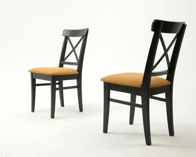 Стул Ингольф ПМ чёрный/карри