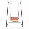 Качели плетеные Lisa Swing терракотовый, оранжевый 1450х1200х2220 мм