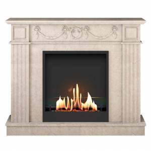 Биокамин в мраморном портале SteelHeat Washington M (Стандарт)