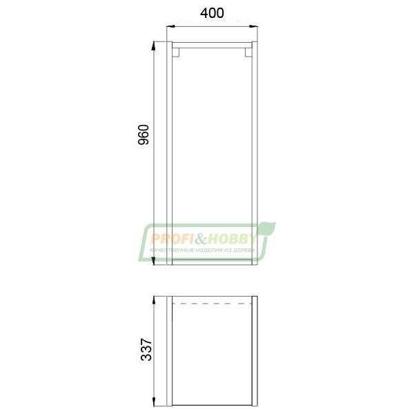 Шкаф (корпус) 400х340х960